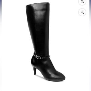 Karen Scott Black Knee-High Boots | Size 6M/WC